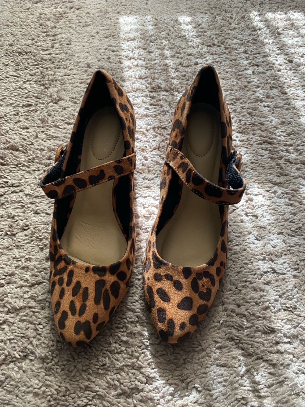 Cato Leopard-Print Mary Jane 3 inch Heel - Brown/Black